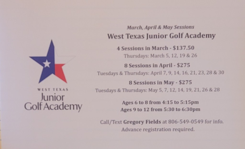Junior Golf Academy Sessions